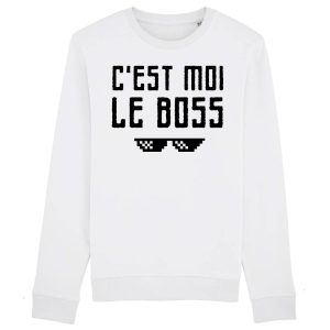 Sweat Adulte C’est moi le boss Sweat Adulte C’est moi le boss