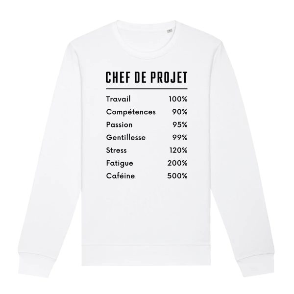 Sweat Adulte Chef de projet