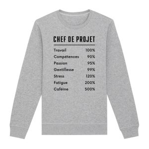 Sweat Adulte Chef de projet
