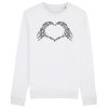 Sweat Adulte Coeur mains squelette