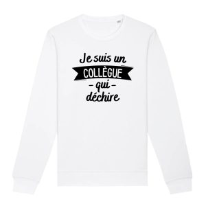 Sweat Adulte Collegue qui dcchire