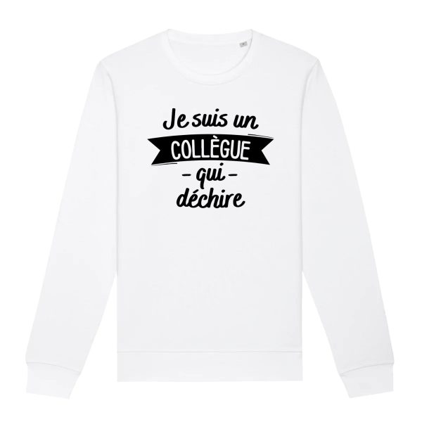 Sweat Adulte Collegue qui dcchire