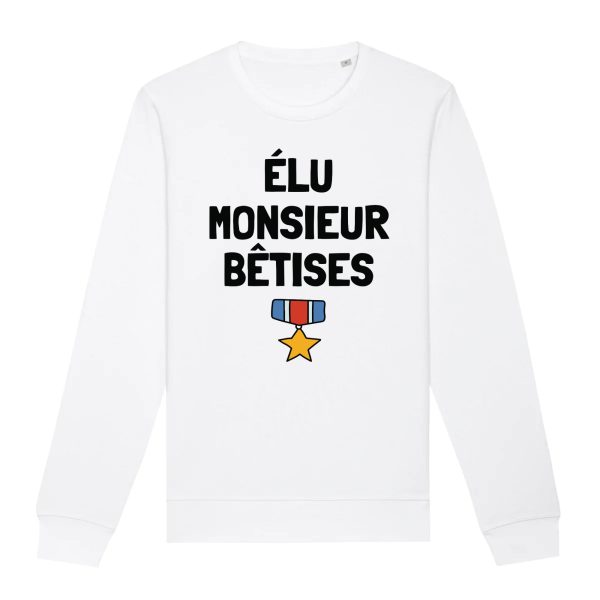 Sweat Adulte Elu monsieur betises