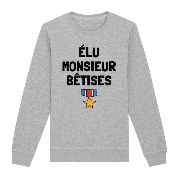 Sweat Adulte Elu monsieur betises