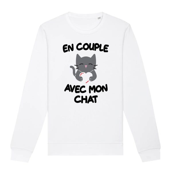 Sweat Adulte En couple avec mon chat