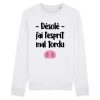 Sweat Adulte Esprit mal tordu