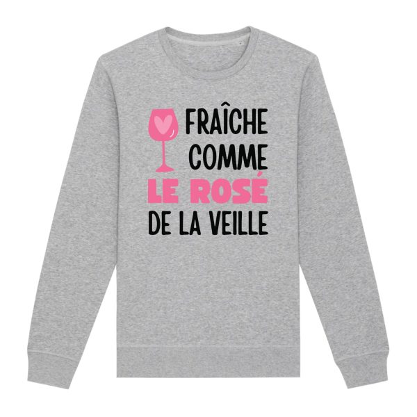 Sweat Adulte Fraiche comme le rose de la veille