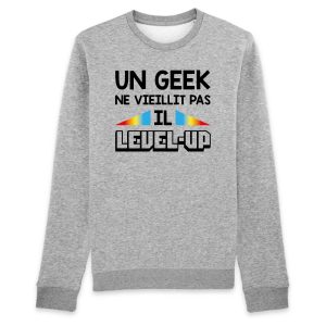 Sweat Adulte Geek level-up