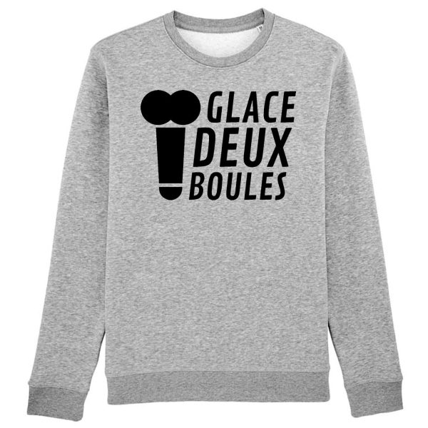 Sweat Adulte Glace deux boules