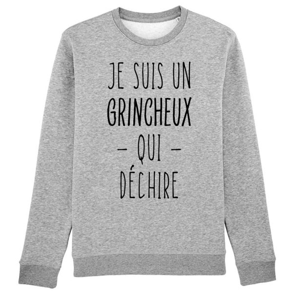 Sweat Adulte Grincheux qui dechire