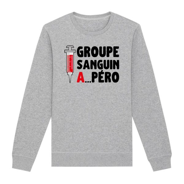 Sweat Adulte Groupe sanguin Apero