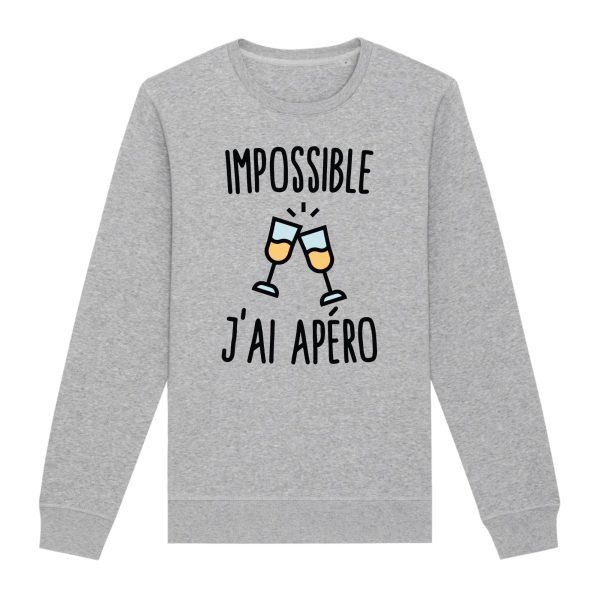 Sweat Adulte Impossible j’ai apero