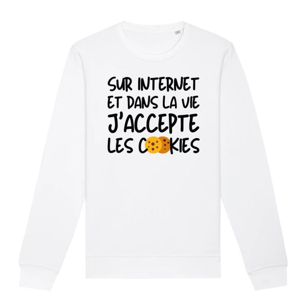 Sweat Adulte J’accepte les cookies