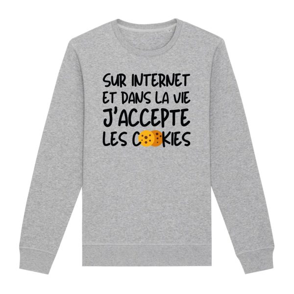 Sweat Adulte J’accepte les cookies