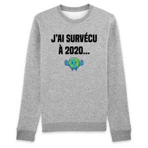 Sweat Adulte J’ai survecu a 2020