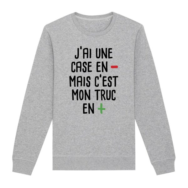 Sweat Adulte J’ai une case en moins