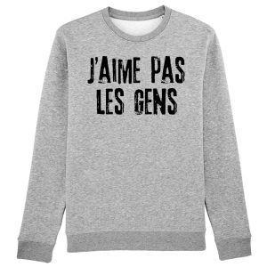 Sweat Adulte J’aime pas les gens