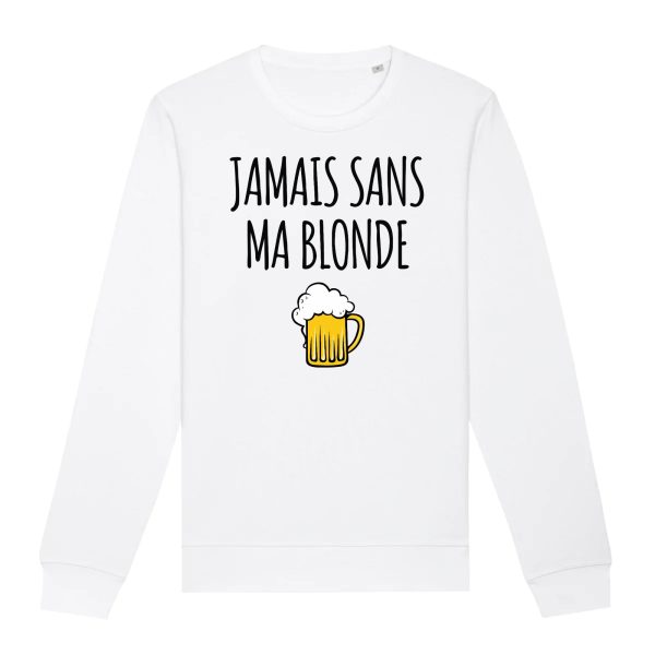 Sweat Adulte Jamais sans ma blonde