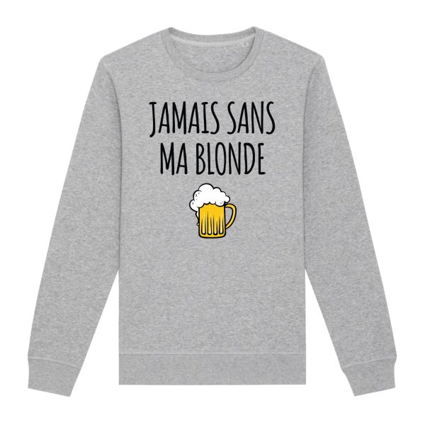 Sweat Adulte Jamais sans ma blonde