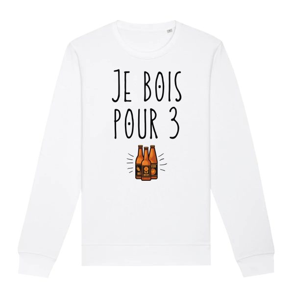 Sweat Adulte Je bois pour