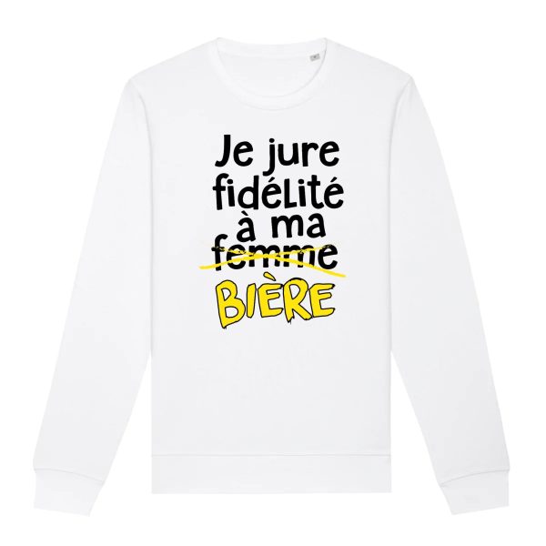 Sweat Adulte Je jure fidelite a ma biere