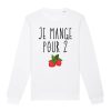Sweat Adulte Je mange pour