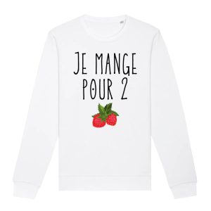 Sweat Adulte Je mange pour