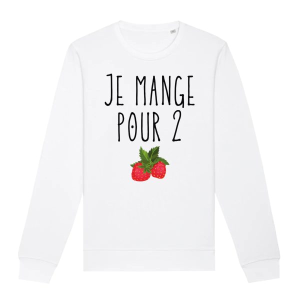 Sweat Adulte Je mange pour