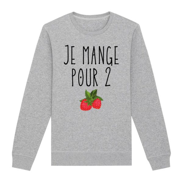 Sweat Adulte Je mange pour