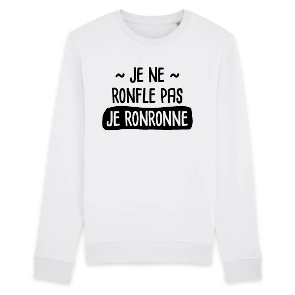 Sweat Adulte Je ne ronfle pas je ronronne