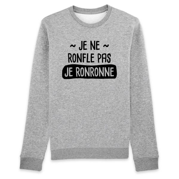 Sweat Adulte Je ne ronfle pas je ronronne