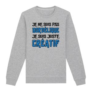 Sweat Adulte Je ne suis pas bordelique je suis creatif