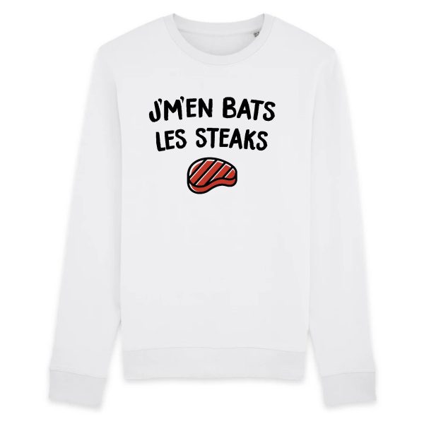 Sweat Adulte J’m’en bats les steaks