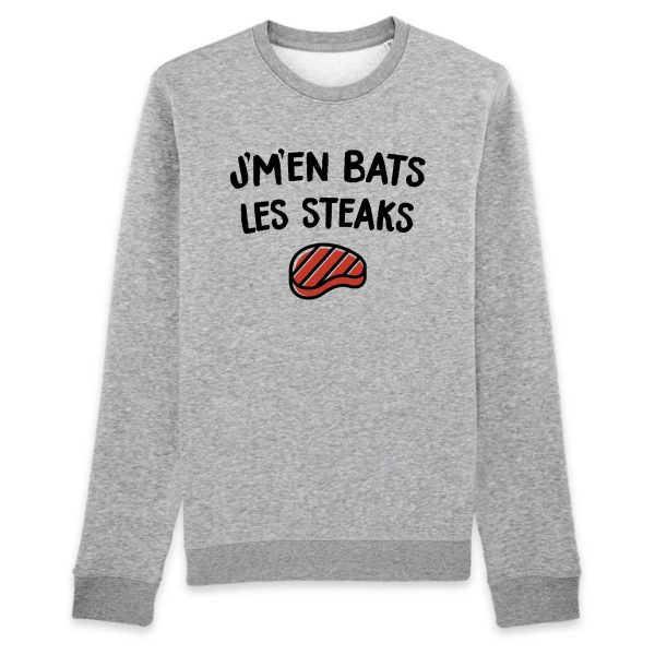 Sweat Adulte J’m’en bats les steaks