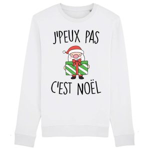 Sweat Adulte J’peux pas c’est Noel Sweat Adulte J’peux pas c’est Noel