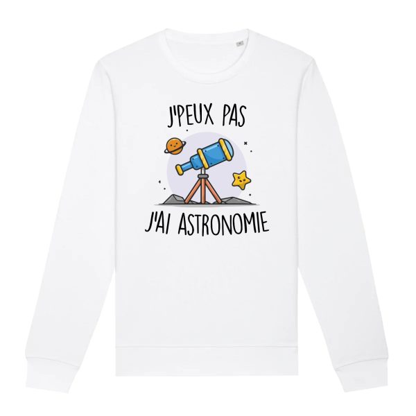 Sweat Adulte J’peux pas j’ai astronomie