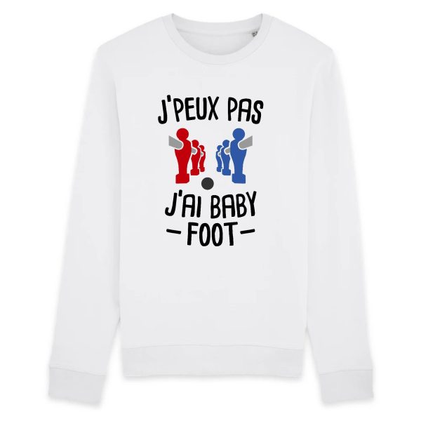 Sweat Adulte J’peux pas j’ai baby-foot