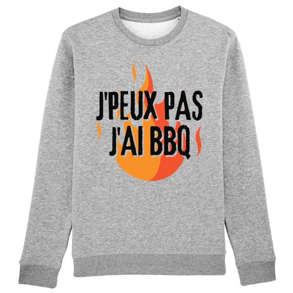 Sweat Adulte J’peux pas j’ai barbecue