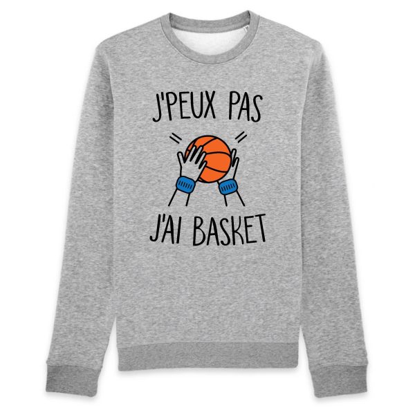 Sweat Adulte J’peux pas j’ai basket