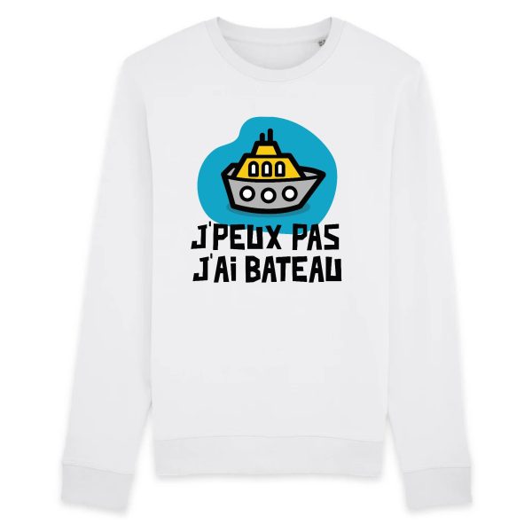 Sweat Adulte J’peux pas j’ai bateau