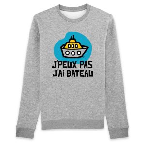 Sweat Adulte J’peux pas j’ai bateau