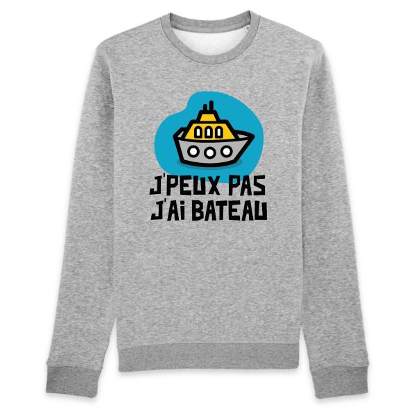 Sweat Adulte J’peux pas j’ai bateau