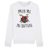 Sweat Adulte J’peux pas j’ai batterie