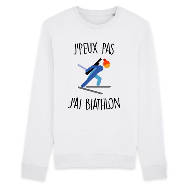 Sweat Adulte J’peux pas j’ai biathlon