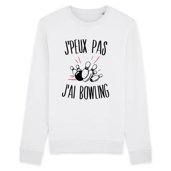 Sweat Adulte J’peux pas j’ai bowling