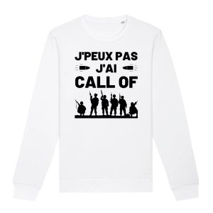 Sweat Adulte J’peux pas j’ai call of Sweat Adulte J’peux pas j’ai call of