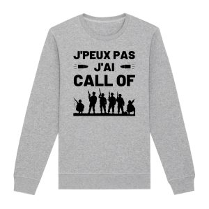 Sweat Adulte J’peux pas j’ai call of