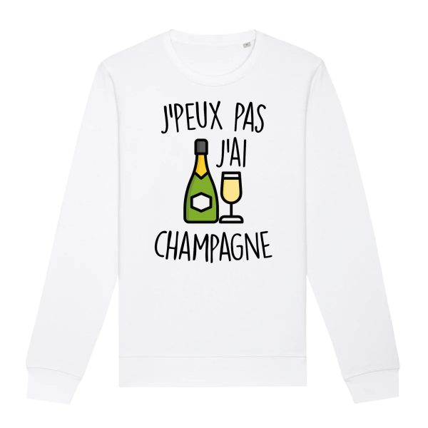 Sweat Adulte J’peux pas j’ai champagne