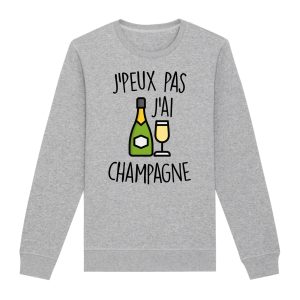 Sweat Adulte J’peux pas j’ai champagne