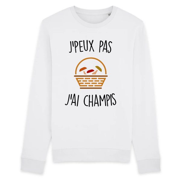 Sweat Adulte J’peux pas j’ai champignons